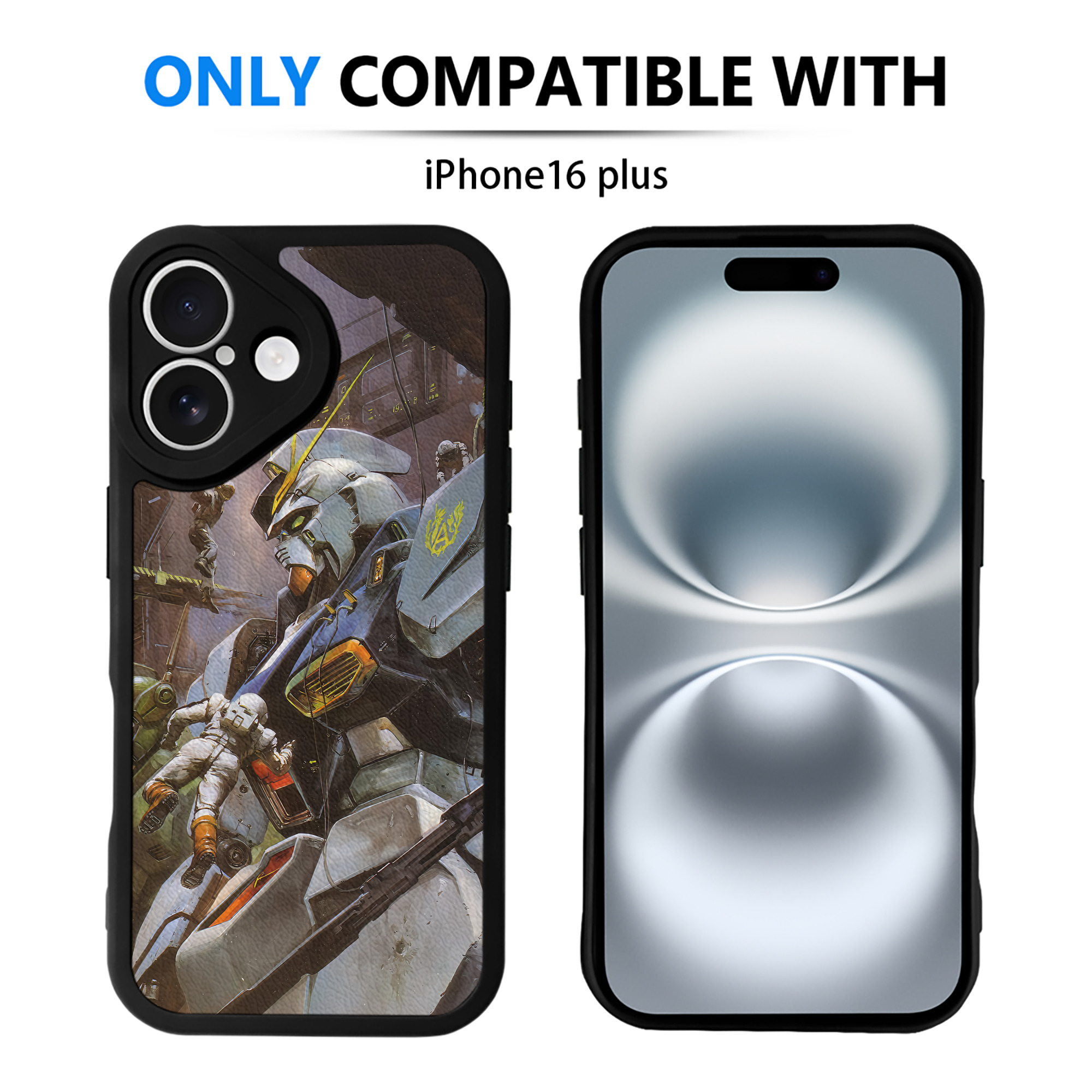 （画像用） 機動戦士ガンダム Mobile Suit Gundam 【iPhone 16シリーズ対応】シリコンスマホケース（レザー調） 材質：シリコン